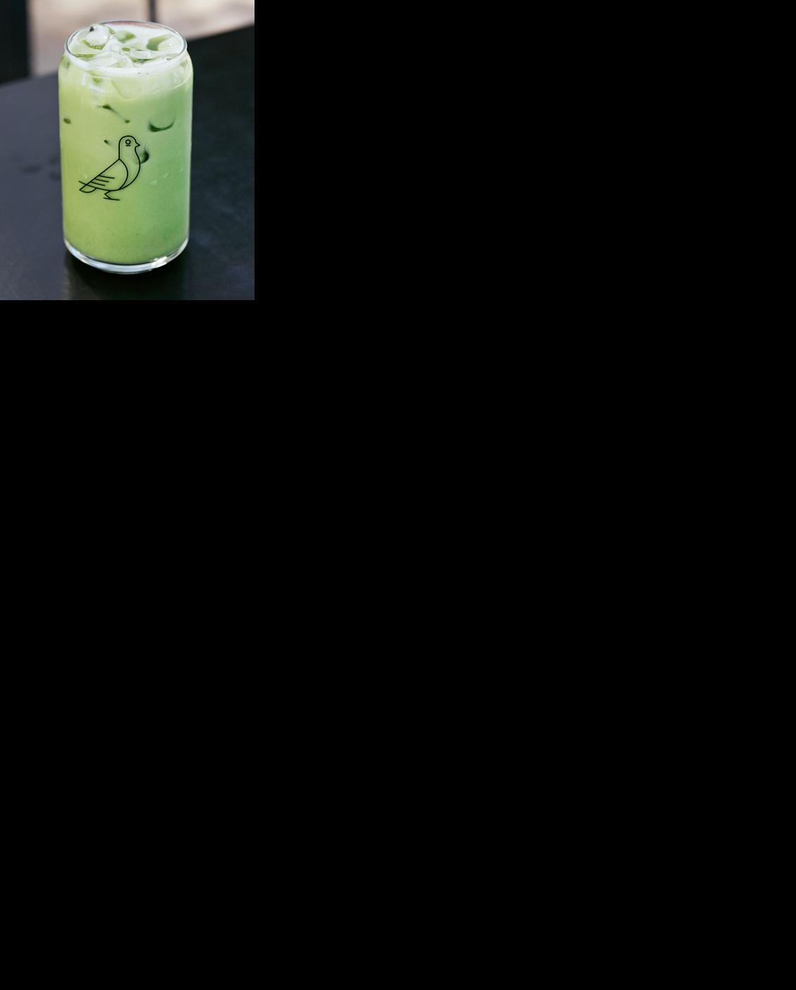 Low Pigeon iced matcha latte