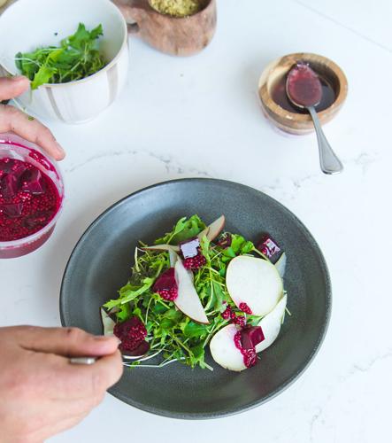 Microgreens beets pears 2