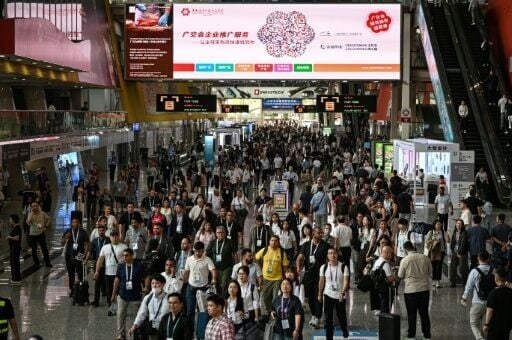 This year's Canton Fair, which is held twice a year in the Chinese manufacturing hub of Guangdong province -- is featuring a record 32,000 enterprises