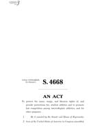 Tarheel senators on board with Protect College Sports Act of 2026