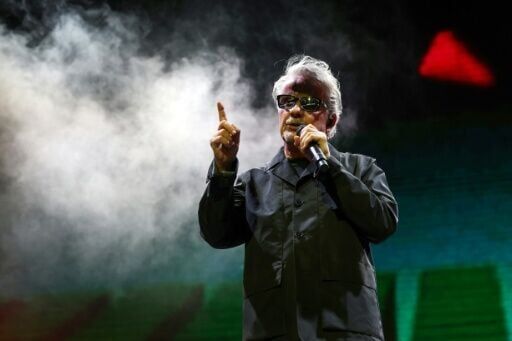 Musician Mark Mothersbaugh of Devo performs at Coachella
