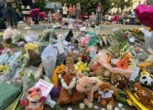 Floral tributes and soft toys were left in Southport after the July 2024 attack