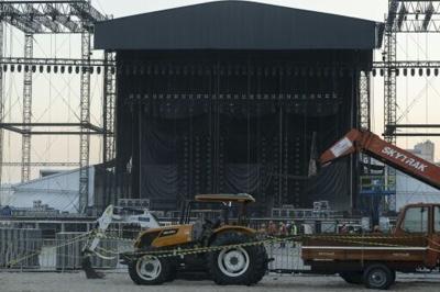 Crowds are expected from around the world to see Shakira perform a free concert at Rio de Janeiro's Copacabana beach on May 2