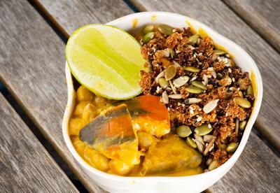 Pumpkin & chickpea curry