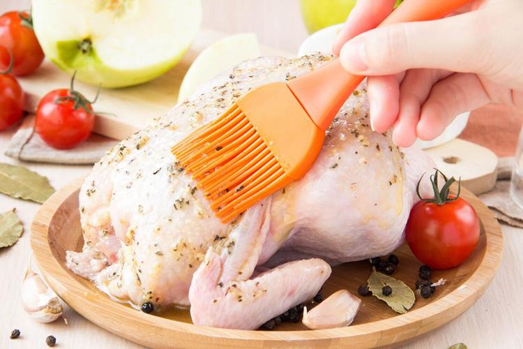 Chicken brushing