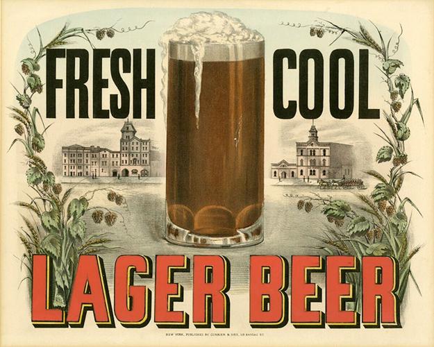 Fresh cool lager beer