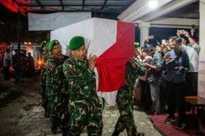 The bodies arrived in Jakarta from Lebanon