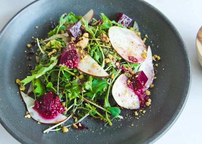 Microgreens beets pears