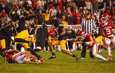 Mizzou wide receiver Kevin Coleman Jr. (3) runs for a 67-yard touchdown