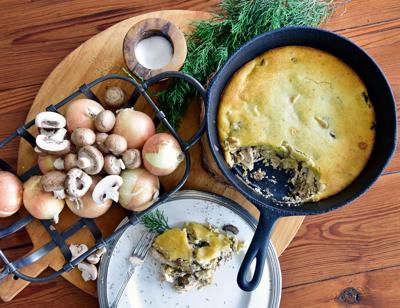 Chicken and portobello pot pie