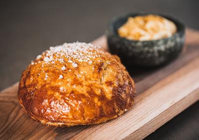 Pretzel roll for article