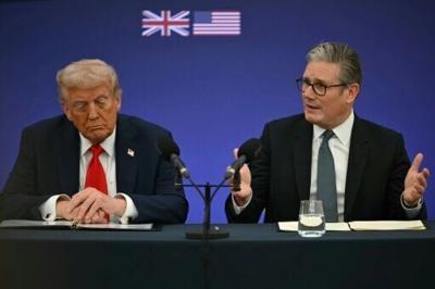 Britain's Prime Minister Keir Starmer and US President Donald Trump face a new battle over their countries' trade deal