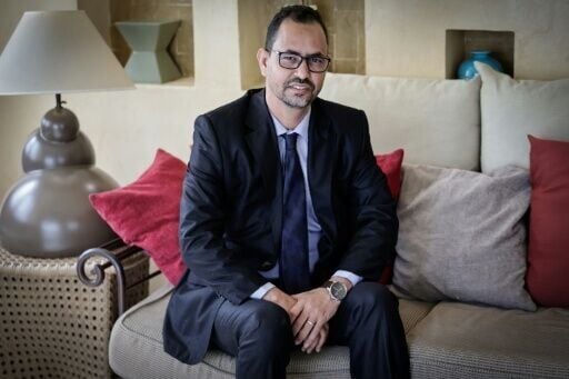 Mohamed Elmaouloud Ramadane, spokesman for the Tuareg FLA separatists is seen in Paris on April 29, 2026