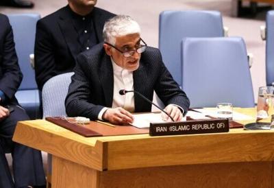Iran's Ambassador to the United Nations Amir Saeid Iravani is calling on the US to end any threatened blockade and for Gulf countries to stop hosting US military bases
