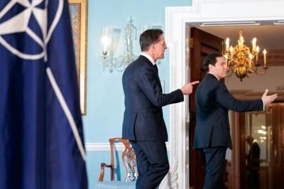 NATO Secrertary-General Mark Rutte met with US Secretary of State Marco Rubio ahead of his meeting with Trump