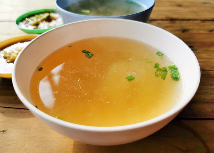Broth in bowl