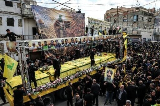 Hezbollah has not officially mourned the fighters it lost in more than six weeks of war, but mass funerals have been held by relatives in southern towns like Kfar Sir