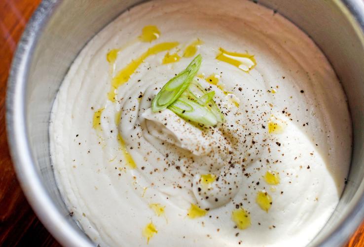 Cauliflower and apple puree