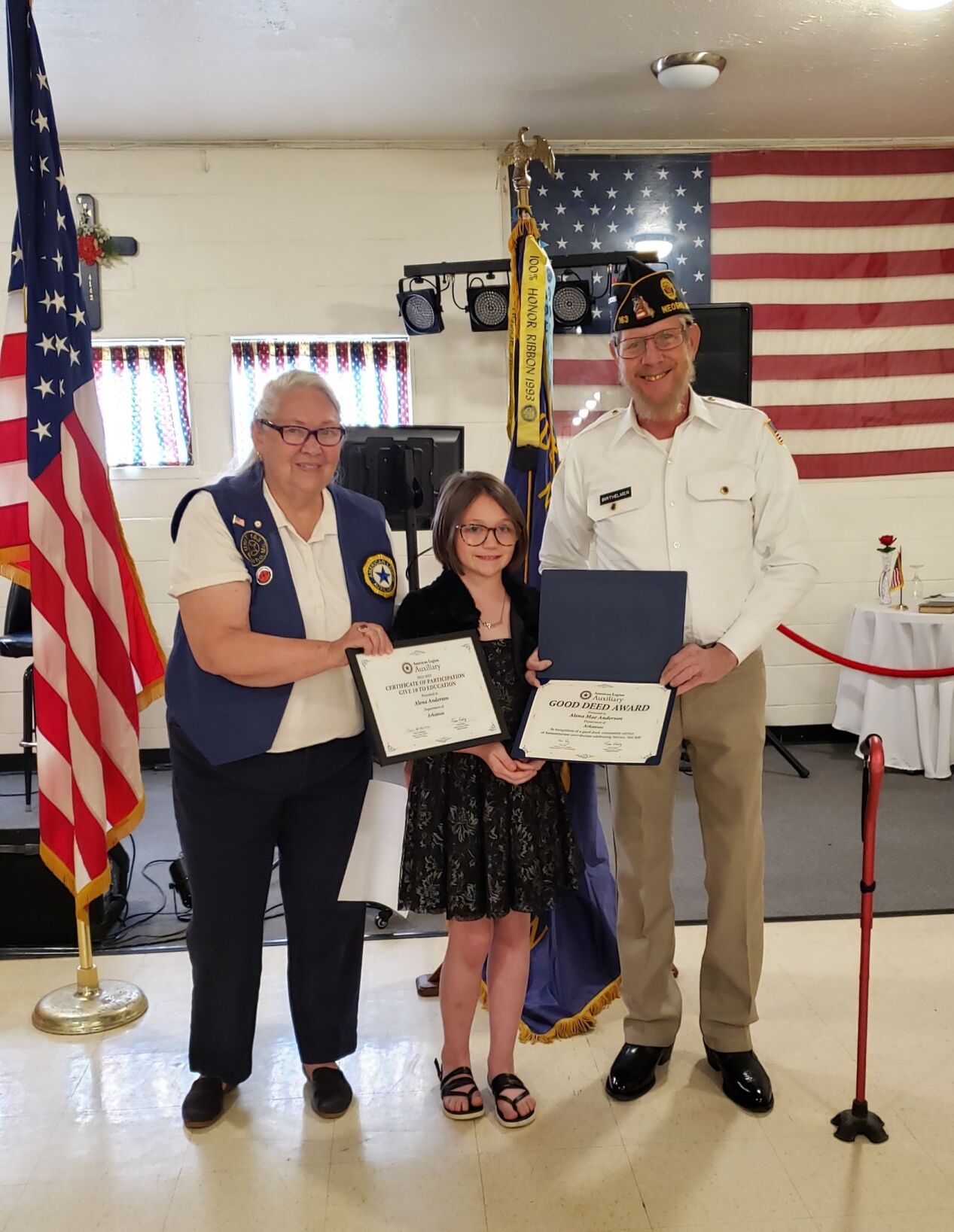 Neosho American Legion, VFW honor Stella girl Local News