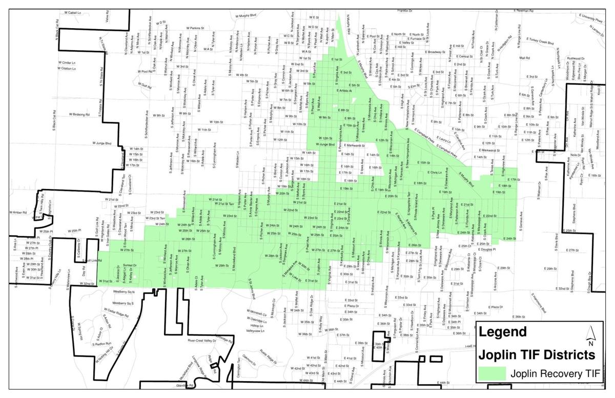 Joplin Recovery TIF District map