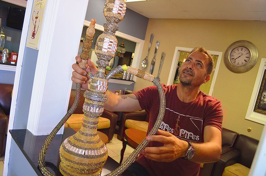 New hookah lounge includes menu of American, Middle Eastern cuisine