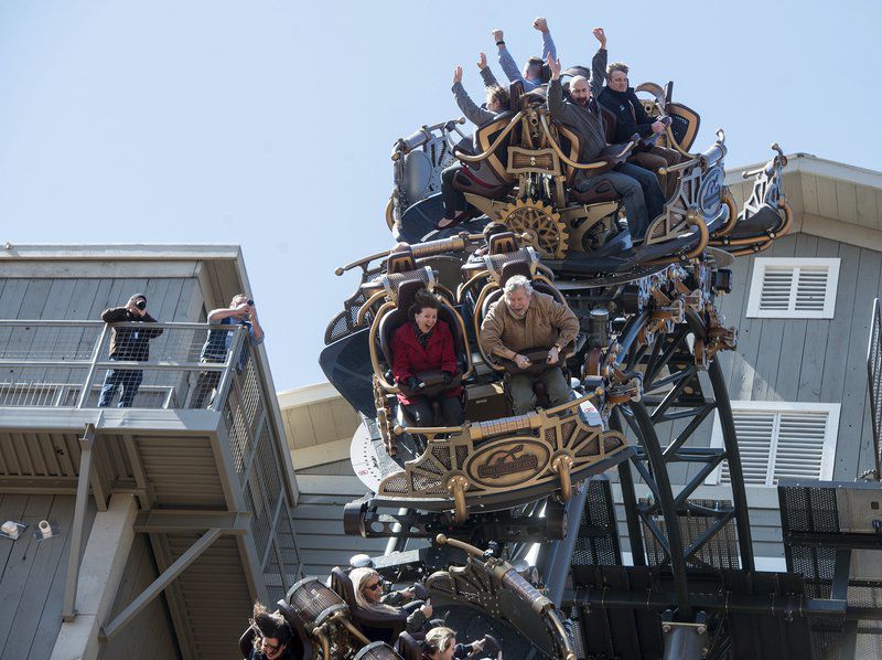 Branson s Time Traveler is a steam punk roller coaster Don t