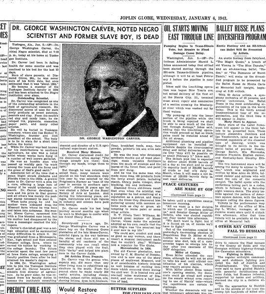 Bill Caldwell George Washington Carver National Monument Took Ten Years To Establish Local News Joplinglobe Com