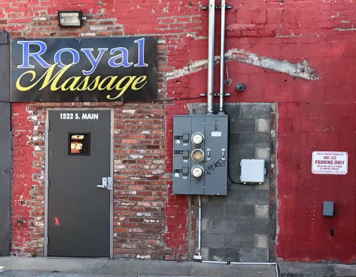 Massage parlours are everywhere…