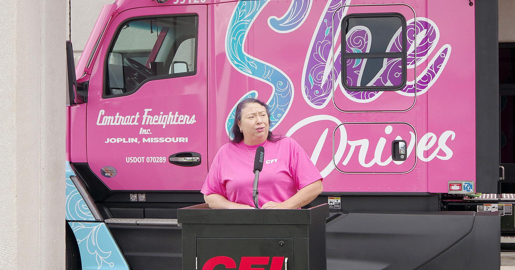 CFI unveils wrap to honor women in trucking