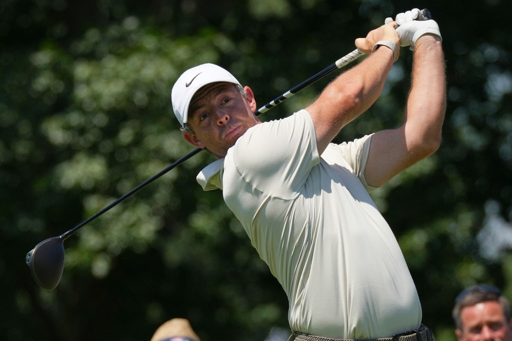 Rory McIlroy hitting a shot during the BMW Championship tournament