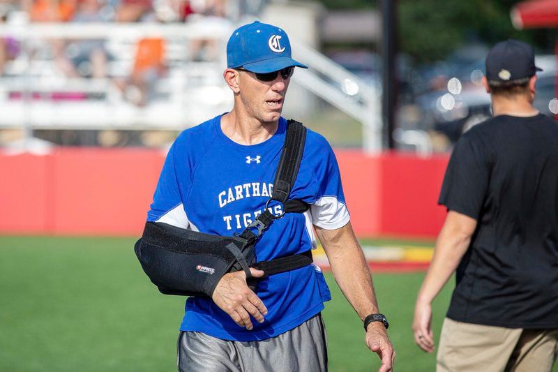 Farewell: Carthage's Mike Godfrey coaches final game in COC baseball  showcase | Local Sports 