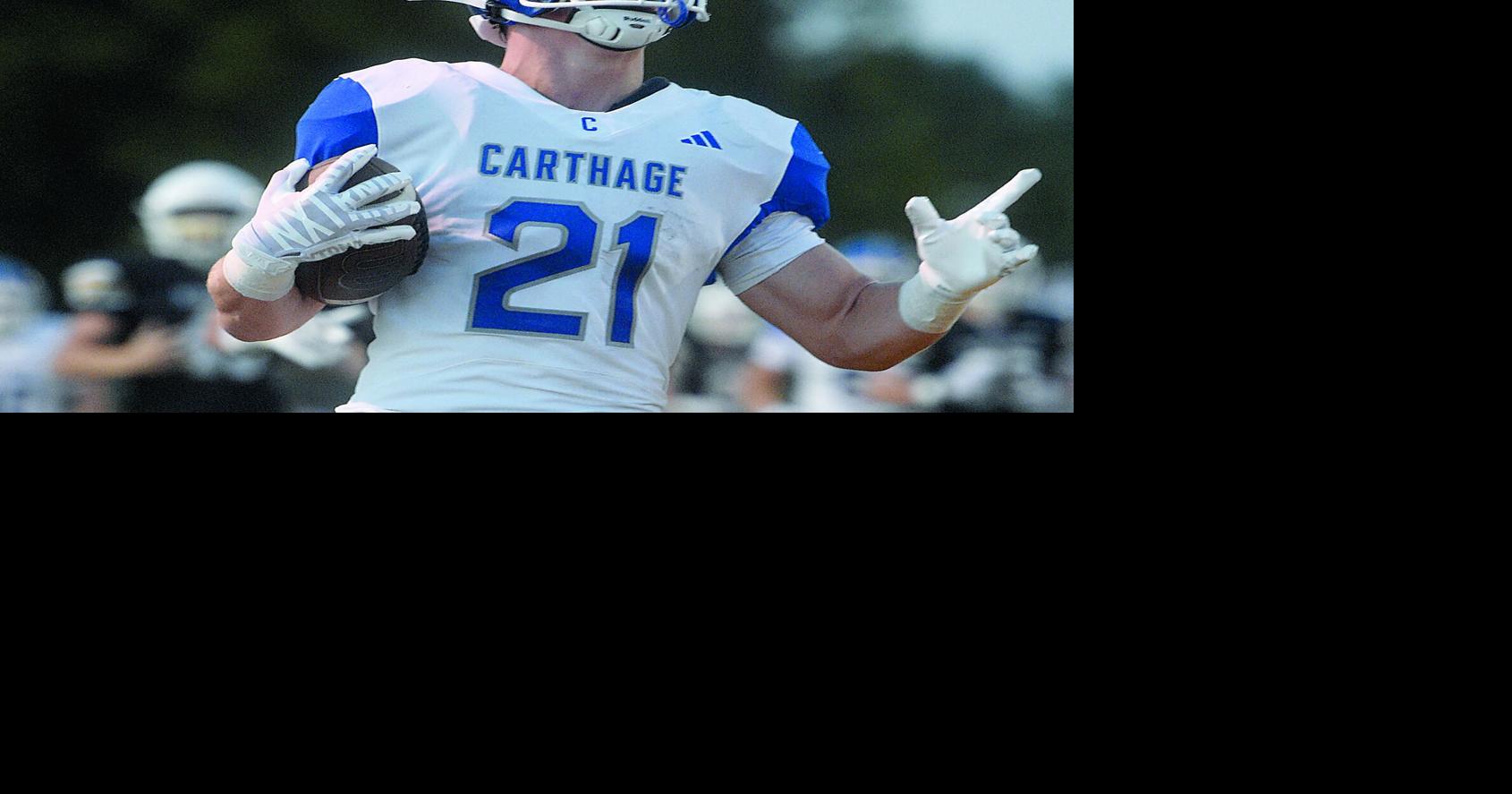 Carthage Tigers throttle Kickapoo Chiefs 54-6