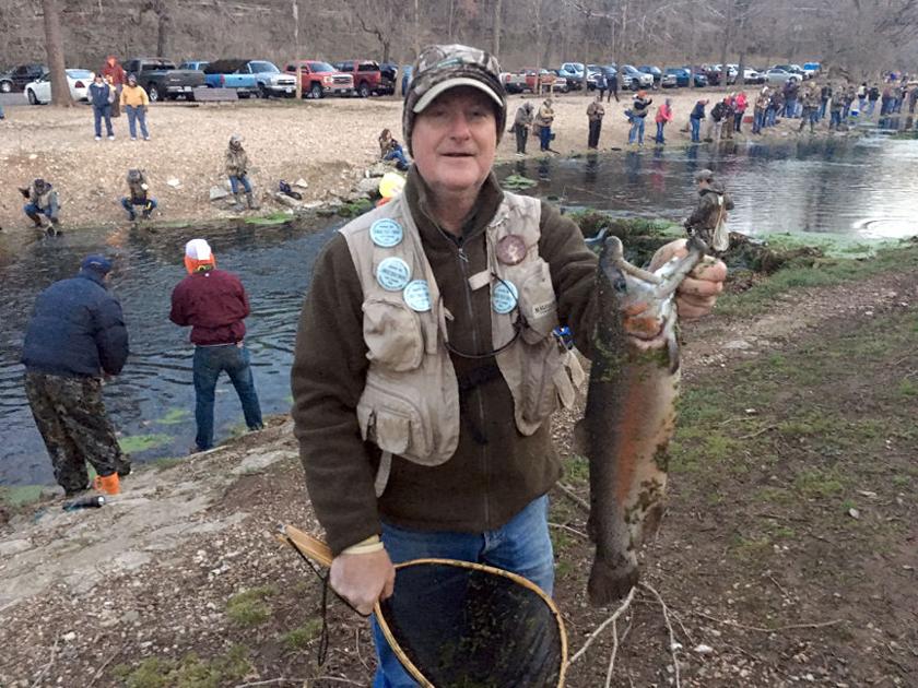 Anglers mark opening of catchandkeep trout season at Roaring River
