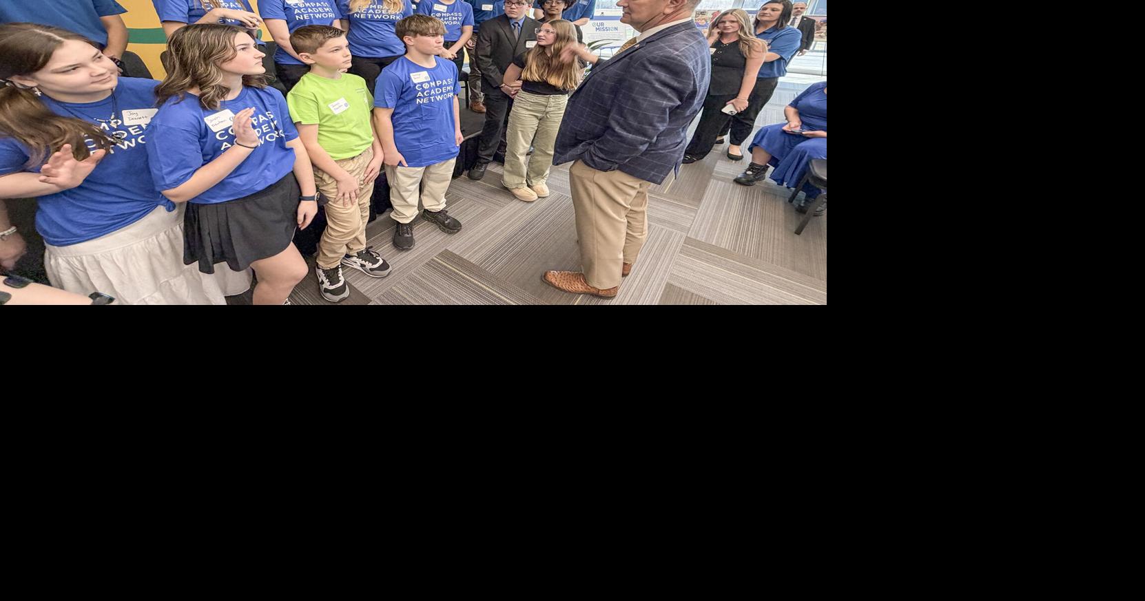 Kehoe focuses on education during visits to Thomas Jefferson, MSSU