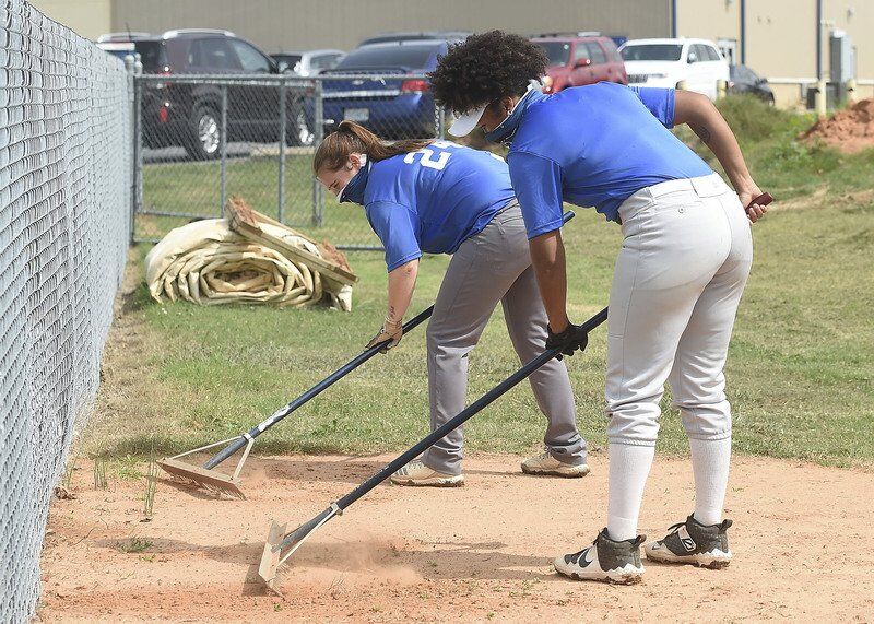 Crowder softball players working to improve field Local Sports