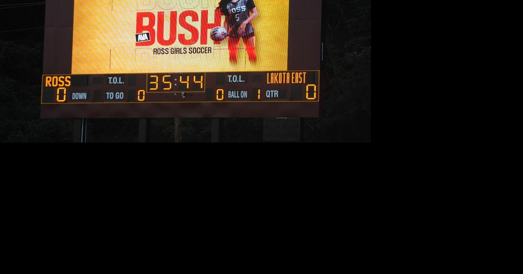 Ross Schools upgrade sports stadium scoreboard, lighting