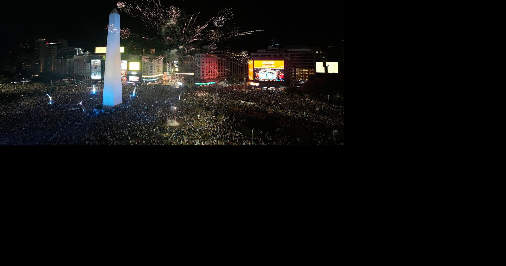Tens of thousands of Argentine soccer fans celebrate their team's World Cup semifinal victory Tens of thousands of soccer fans have flooded the streets of Argentina's capital in a collective eruption of ecstasy over their national team's 2-1 victory over England to reach the World Cup final By ISABEL DEBRE - Associated Press Jul 15, 2026 Jul 15, 2026 Updated 1 hr ago