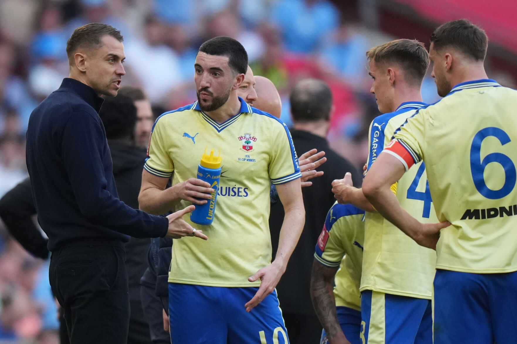 Southampton players during training session under disciplinary scrutiny