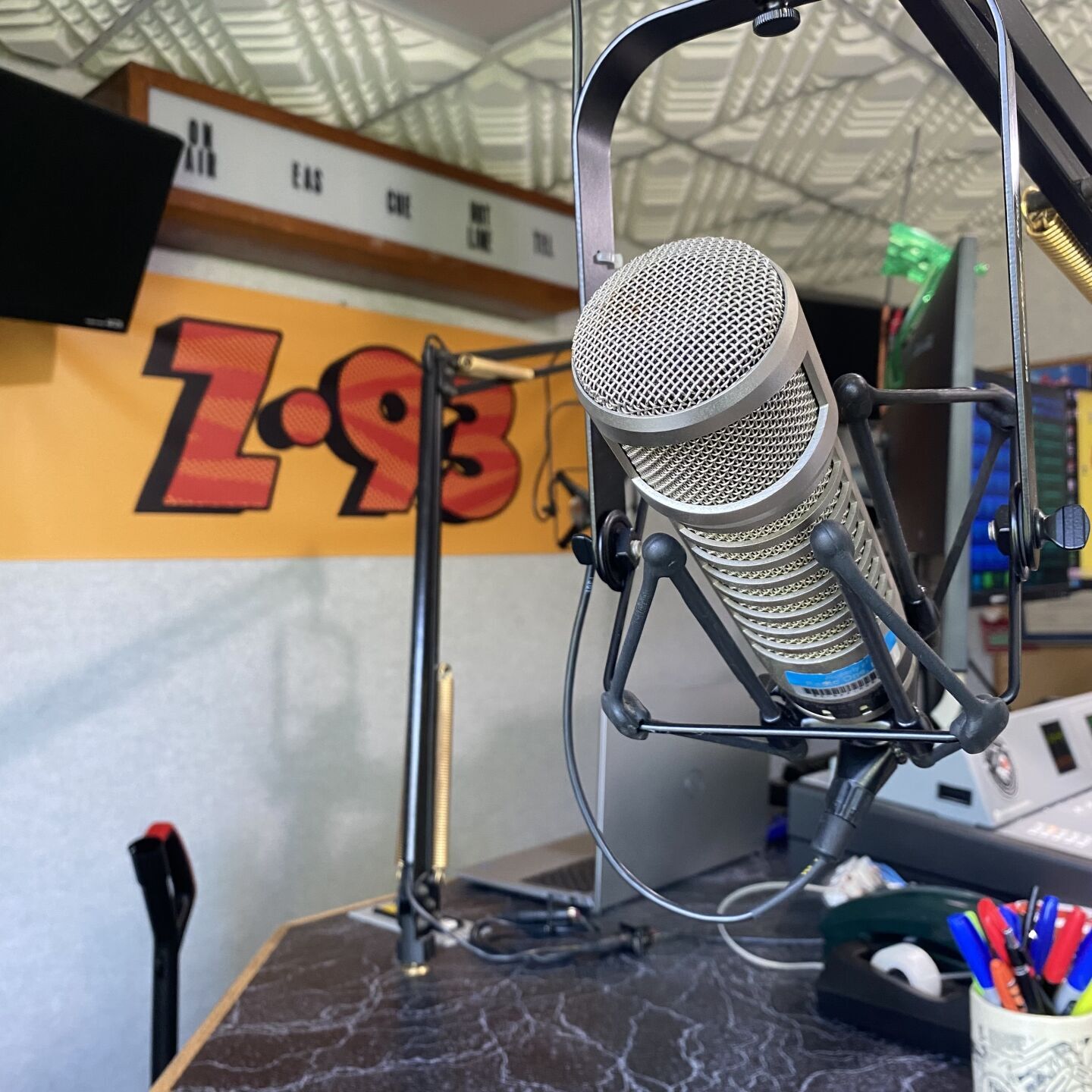 Microphone at Z93 | | journal-news.com