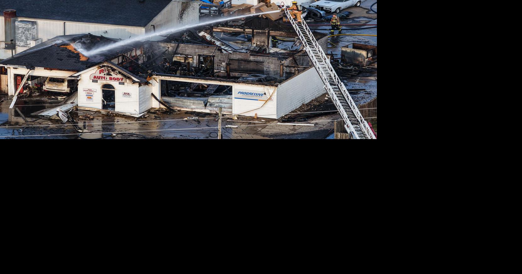 2 buildings at Rice Auto Body damaged in fire | Hamilton | journal-news.com