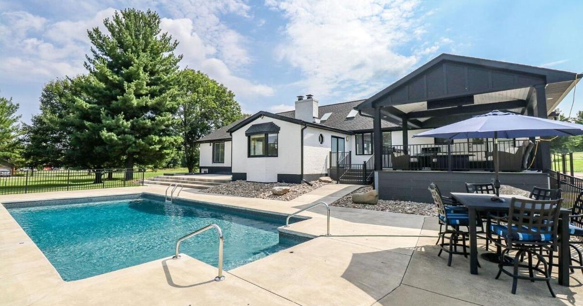 $1.599M Liberty Twp. ranch for sale has inground pool and is on nearly 6 acres