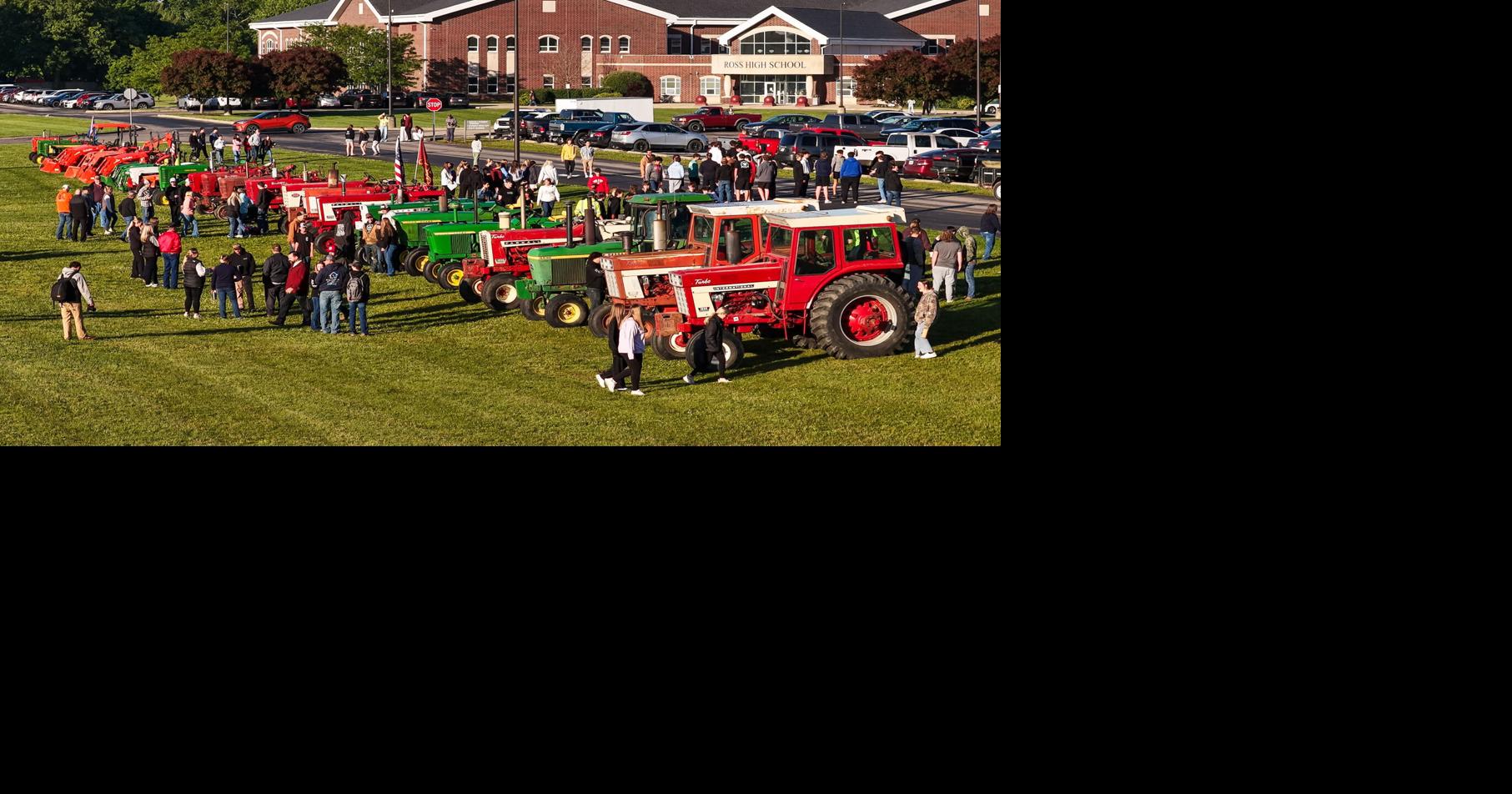 Every year, Ross H.S. students ride tractors to school