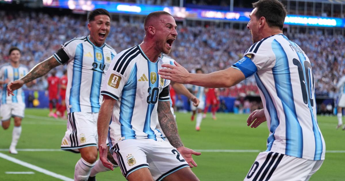 Argentina and Switzerland head to extra time with World Cup quarterfinal tied at 1-1 Argentina and Switzerland headed to extra time with their World Cup quarterfinal tied at 1-1, though the Swiss were playing a man short after losing Breel Embolo a red card late in the second half By DAVE SKRETTA - AP Sports Writer Jul 11, 2026 Jul 11, 2026 Updated 13 mins ago