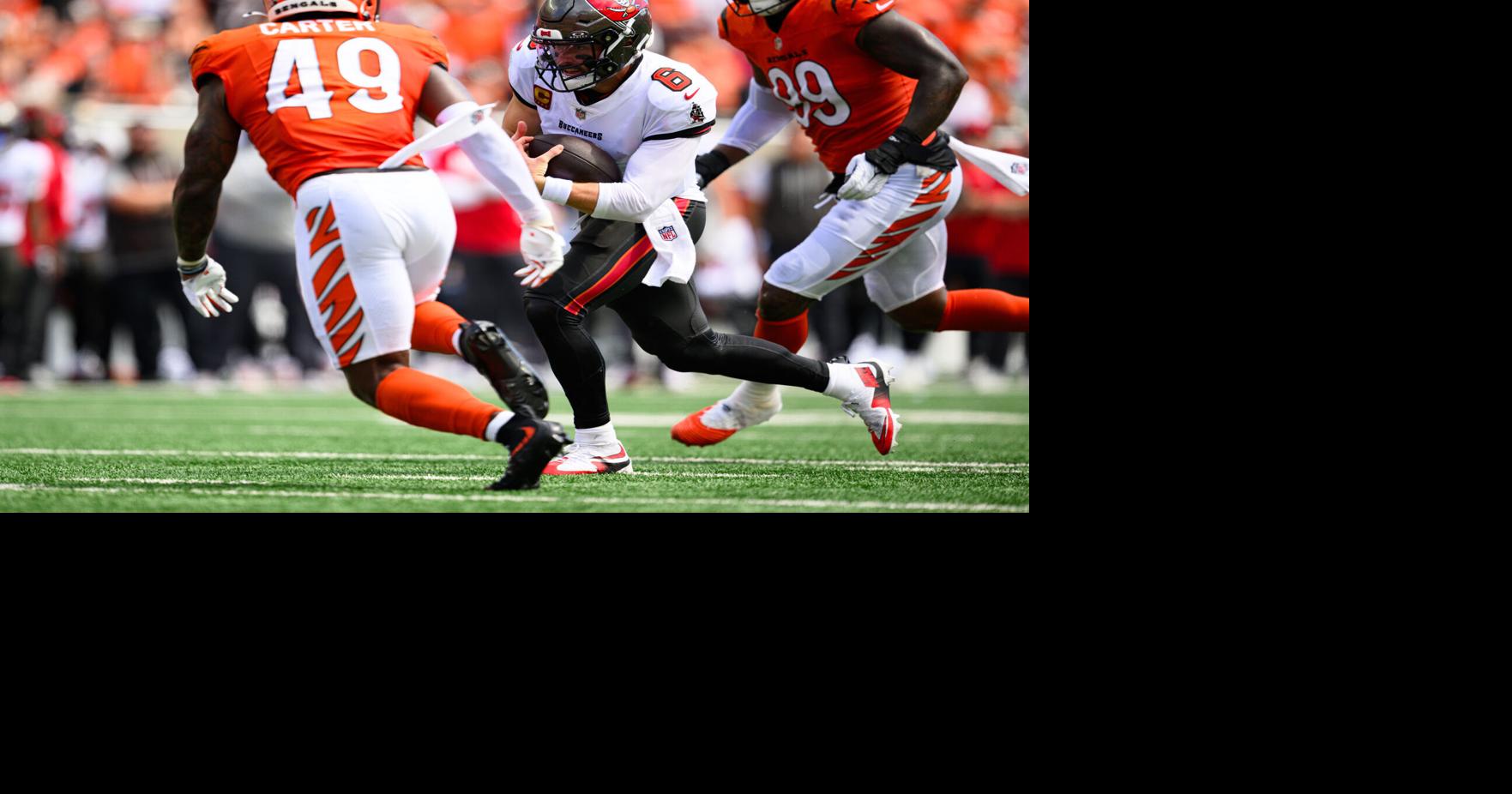 Mayfield's three lost fumbles costly in 33-27 loss to Bengals