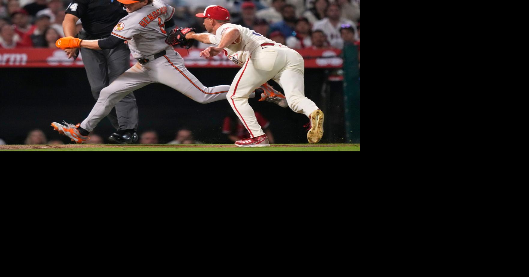 CORRECTION Orioles Angels Baseball