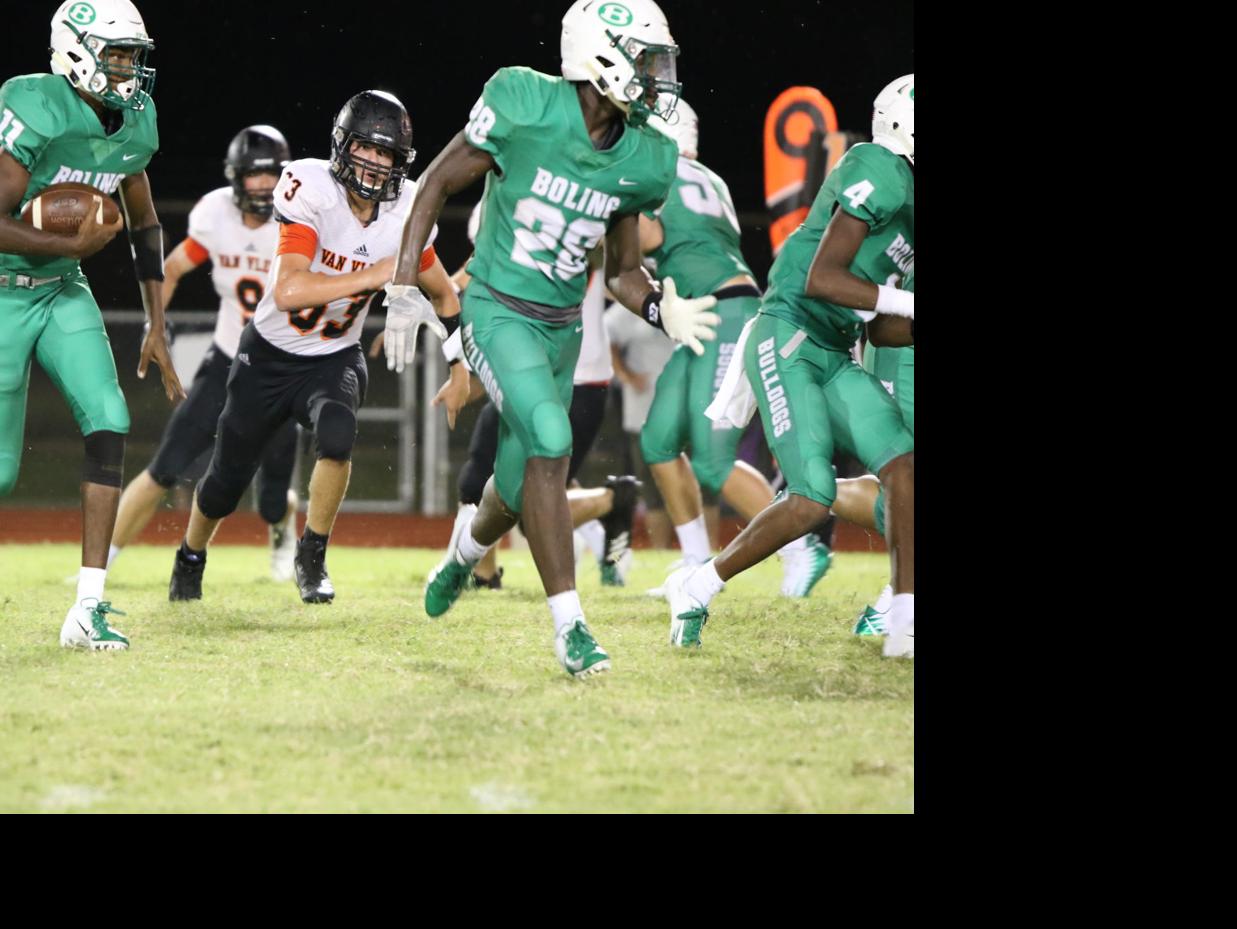 Football Van Vleck Drives Past Boling Sports Journal