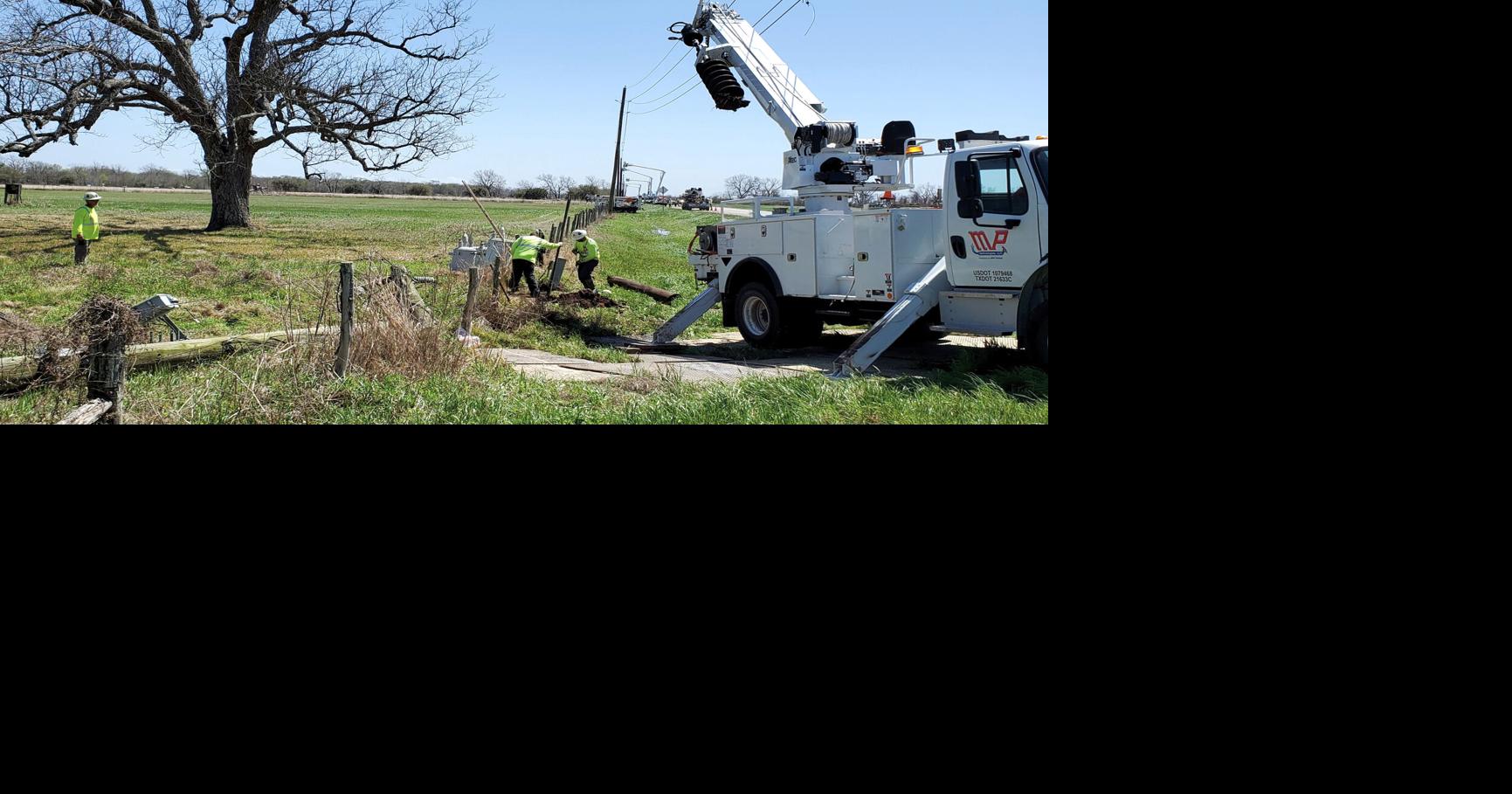 Tornado damage East Bernard Express