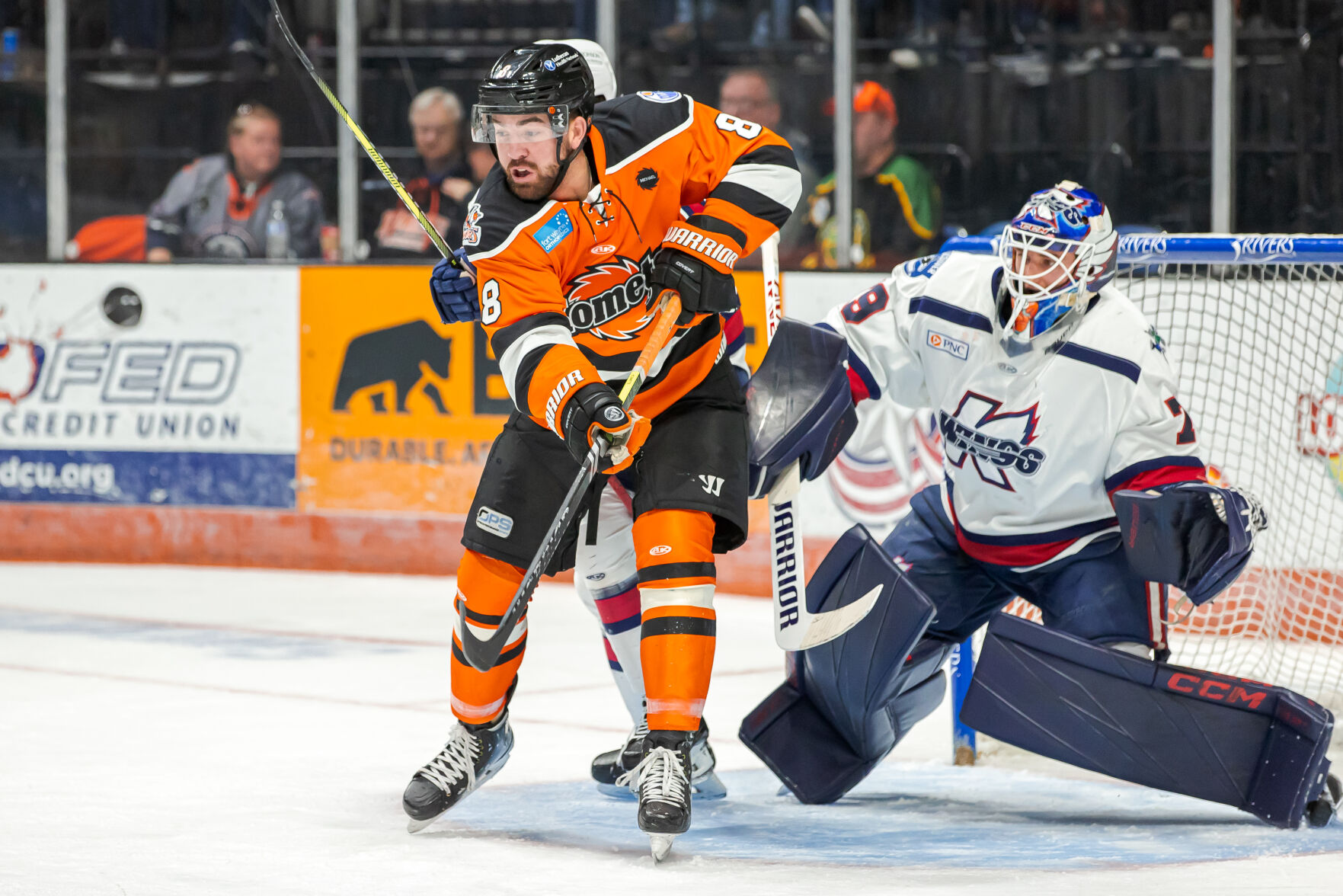 Daniel Amesbury Excites In Komets Debut, A 4-2 Loss To Wings | Komets ...