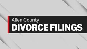 Divorce filings for Allen County Indiana Divorce Filings
