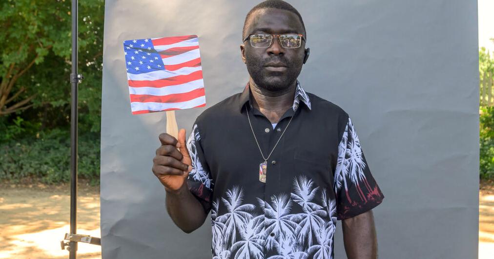 150 people from 50 countries become US citizens at Mount Vernon on America's 250th birthday